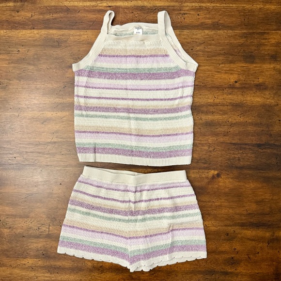 OshKosh B'gosh Other - OshKosh B'gosh Stylish Pastel Striped Knit Matching Set Size 8
